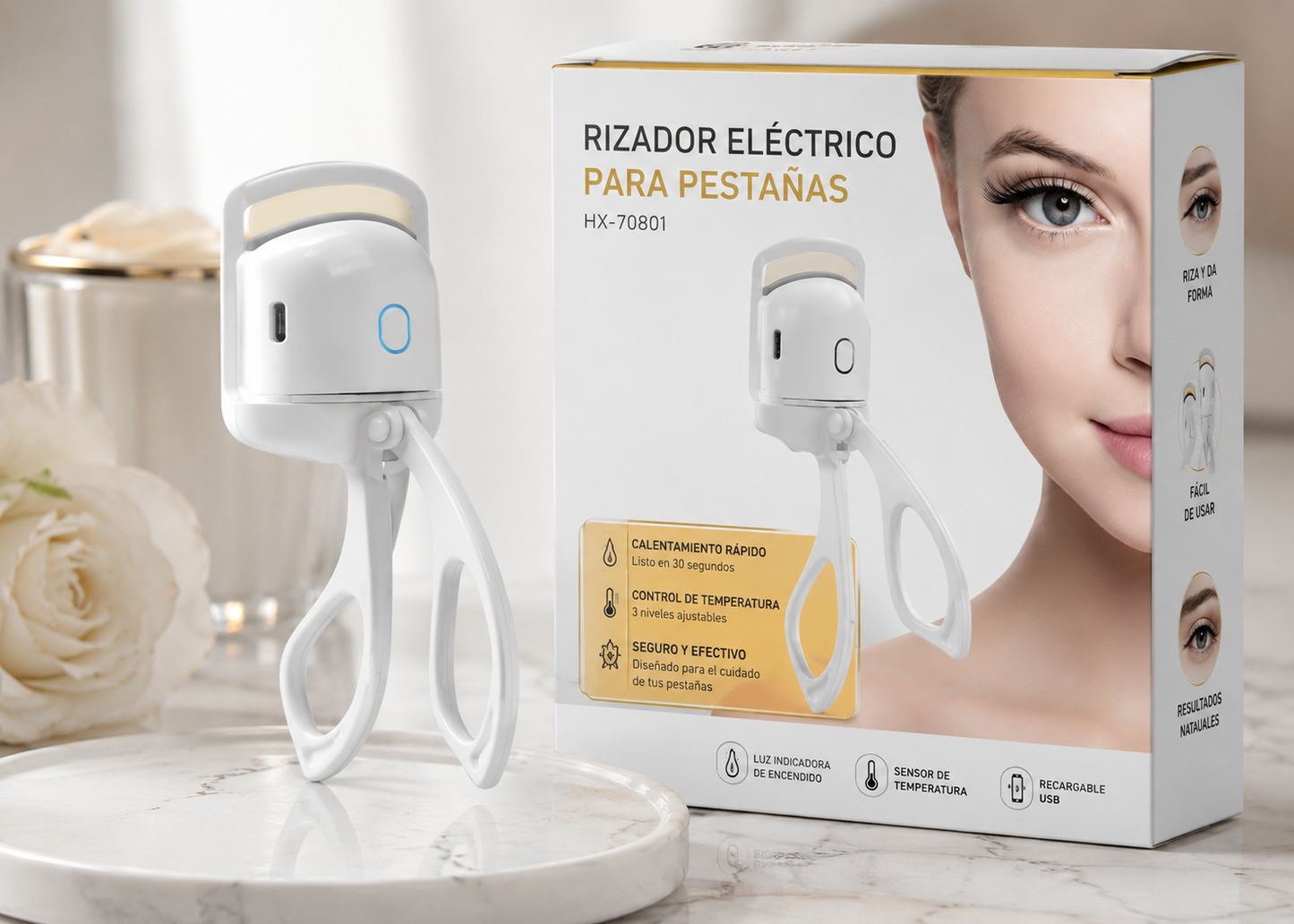 Rizador Eléctrico para Pestañas